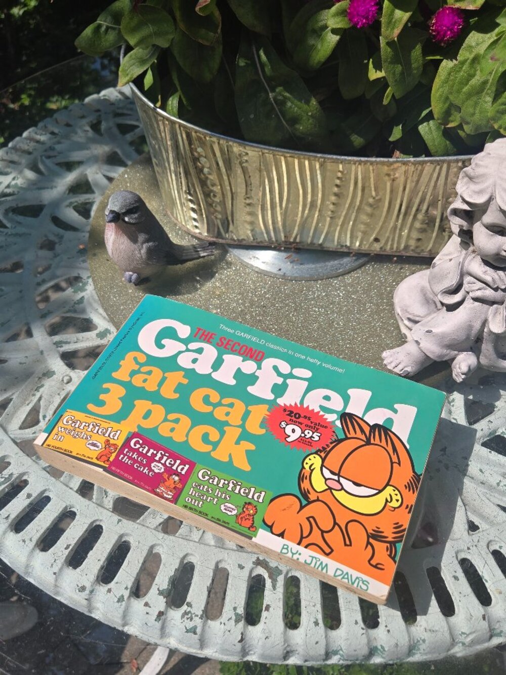 Vintage The Second Garfield Fat Cat 3-Pack Paperback Book-Jim Davis 3-in-1 Comic